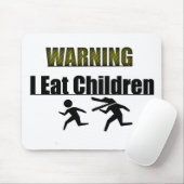 警告して私は子供を食べます マウスパッド (マウス)