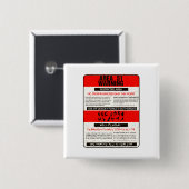 警告する区域51 缶バッジ (正面&裏面)