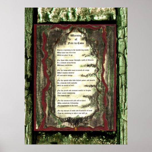 ～警告する運命の来こと ポスター (正面)