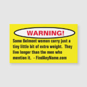 警告だ！いくつかのベルモントの女性 (正面)