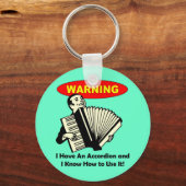 警告だ!アコーディオンがある キーホルダー (正面)