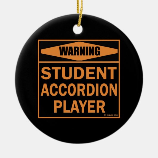 警告だ！アコーディオン棋士！ セラミックオーナメント (正面)