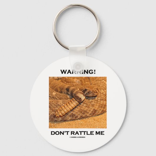 警告だ!ガチャガチャ言うな キーホルダー (正面)