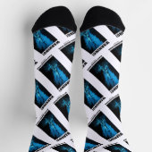 警告だ！シーベント内の黒い喫煙者 ソックス (上部)