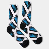 警告だ！シーベント内の黒い喫煙者 ソックス (右)