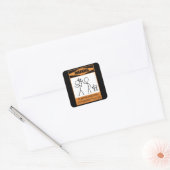 警告だ！テンパメンタルキーボードプレーヤー スクエアシール (封筒)