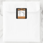 警告だ！テンポメンタルDidgeridooプレーヤー スクエアシール (バッグ)