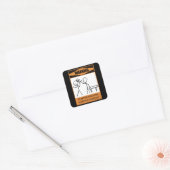 警告だ！テンポメンタルHarpsichordプレーヤー スクエアシール (封筒)