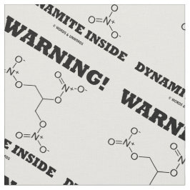 警告だ!ニトログリセリン分子中のダイナマイト ファブリック