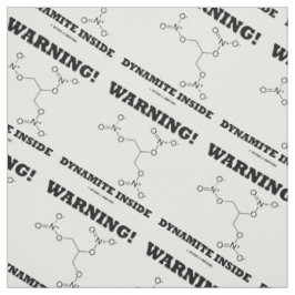 警告だ!ニトログリセリン分子中のダイナマイト ファブリック