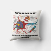 警告だ！ニューロンつながり内部の欠陥 クッション (裏面)