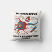 警告だ！ニューロンつながり内部の欠陥 クッション (正面)