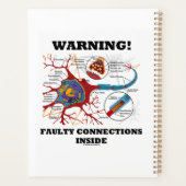 警告だ！ニューロンつながり内部の欠陥 プランナー手帳 (裏面)