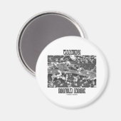 警告だ!バイオフィルム内部(微生物) マグネット (正面/裏面)