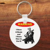 警告だ!僕は番所があって使い方がわかる キーホルダー (正面)