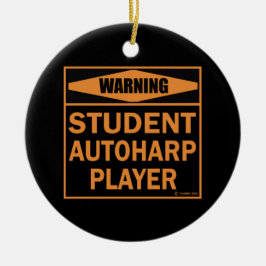 警告だ！学生オートハープ選手！ セラミックオーナメント