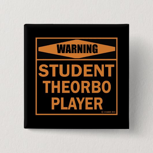 警告だ！学生テオルボ選手！ 缶バッジ (正面)
