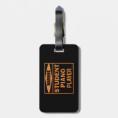 警告だ！学生ピアノ奏者！ ラゲッジタグ (裏面縦)