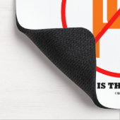 警告だ!座っている新しい喫煙のクロスカアウトのサイン マウスパッド (コーナー)