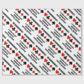 警告だ！暁の遊印が合うまで橋が渡れる ラッピングペーパー (フラット)