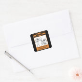 警告だ！気性オーガニスト スクエアシール (封筒)