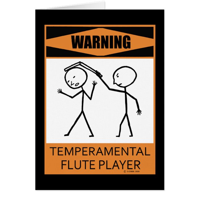 警告だ！気性フルート奏者 (正面)