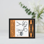 警告だ！気温性スチールドラマー ポストカード (スタンド正面)