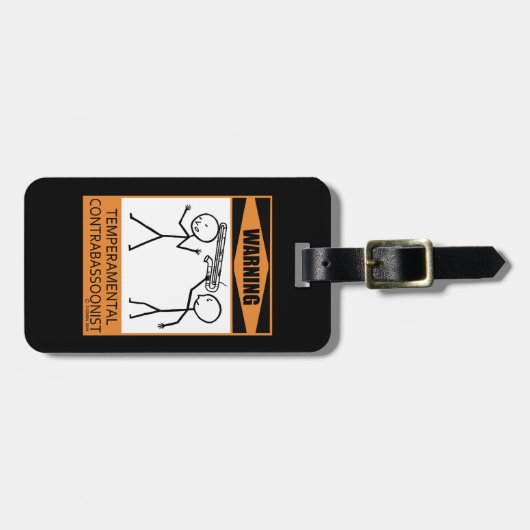 警告だ！気温性交連論者 ラゲッジタグ (正面横)