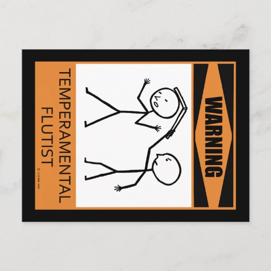 警告だ！気温流向者 ポストカード (正面)