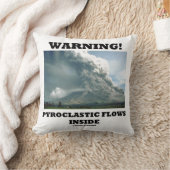 警告だ！火山内部の火砕流 クッション (ブランケット)