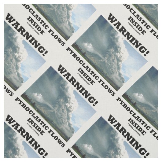 警告だ！火山内部の火砕流 ファブリック (見本)