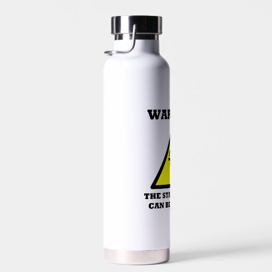 警告だ！生命の階段は滑りやすい ウォーターボトル (右面)