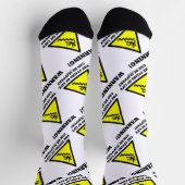 警告だ！生命の階段は滑りやすい ソックス (上部)