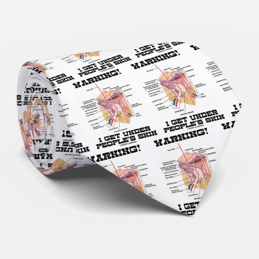 警告だ!私は人の皮膚の下に入る(皮膚の層) ネクタイ (ロール)