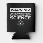 警告だ！科学について話し始めるかもしれない 缶クーラー (正面)