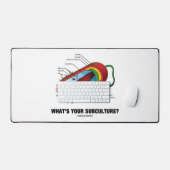 警告だ！細菌内培養株 デスクマット (キーボード&マウス)