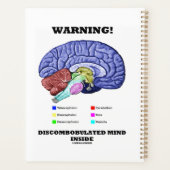 警告だ!脳内の混乱した心 プランナー手帳 (裏面)