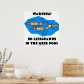 警告だ!遺伝子プールにライフガードは存在しない ポスター (キッチン)