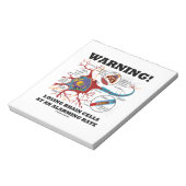 警告だ！驚くべき速度で脳細胞を失うこと ノートパッド (回転)