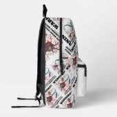 警告だ！驚くべき速度で脳細胞を失うこと プリントバックパック (左)