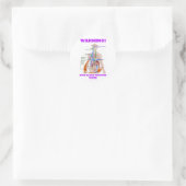 警告だ！RAAS内の高血圧 ラウンドシール (バッグ)