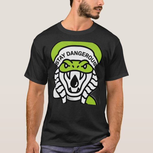 警告なき攻撃 スネークシャツ Tシャツ (正面)