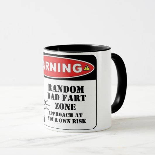 警告のおもしろいパパファート地域の父親のパパの贈り物 マグカップ (正面右)