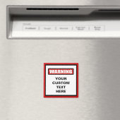 警告のカスタム磁石 マグネット (インサイチュ (食洗機))