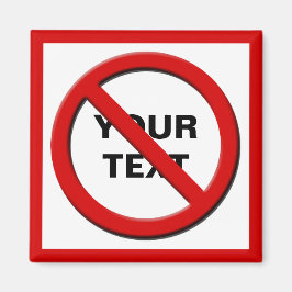 警告のシンボル無しカスタム磁石 マグネット