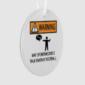 警告のトークファンタジー オーナメント (正面)
