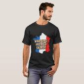 警告のフランスのTalker国籍フランス伝統 Tシャツ (正面フル)