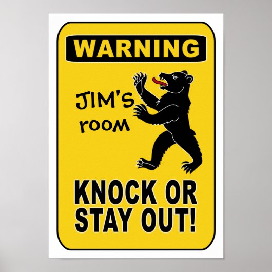 警告のポスターカスタマイズ! ポスター (正面)