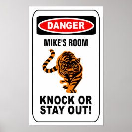 警告のポスターカスタマイズ! ポスター