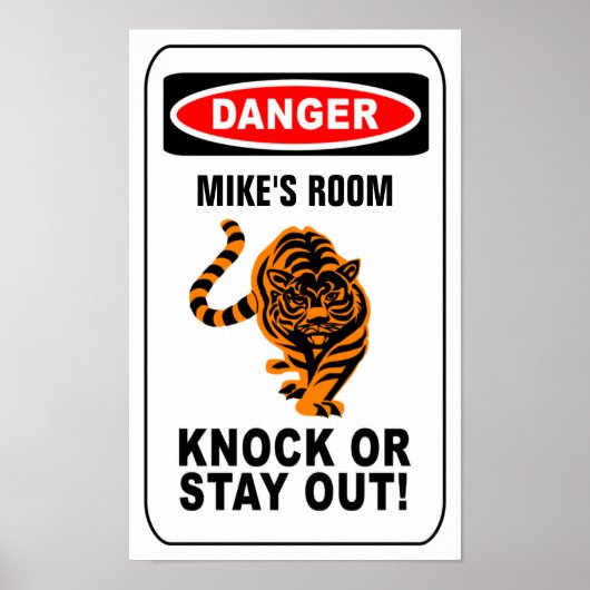 警告のポスターカスタマイズ! ポスター (正面)